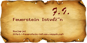 Feuerstein István névjegykártya